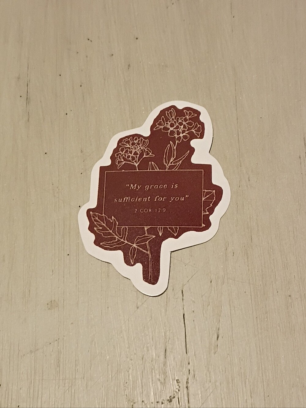10/$10 Sticker Decal - 2 Corinthians 12:9 My Grace Is Sufficient For You - New